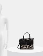 Armani Exchange чанта tote дамска от имитация на кожа черна XW000392 AF26445