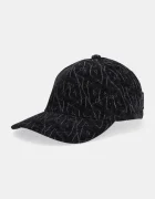 Armani Exchange Кадифена шапка с козирка