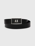 Armani Exchange Кожен колан с две лица мъжки в черно XM000185 AF11958
