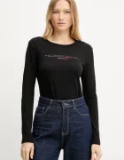 Armani Exchange Памучна блуза с дълги ръкави