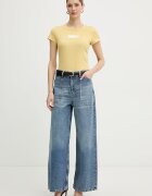 Armani Exchange Памучна тениска дамска в жълто XW002327 AF10358