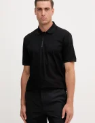 Armani Exchange Памучна тениска с яка