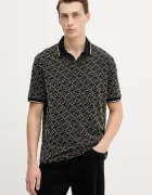 Armani Exchange Памучна тениска с яка
