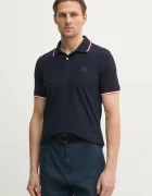 Armani Exchange Памучна тениска с яка