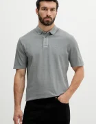 Armani Exchange Памучна тениска с яка