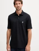 Armani Exchange Памучна тениска с яка