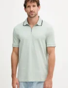 Armani Exchange Памучна тениска с яка