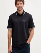Armani Exchange Памучна тениска с яка