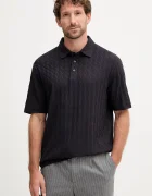 Armani Exchange Памучна тениска с яка
