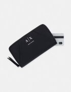 Armani Exchange портфейл дамски от имитация на кожа черен XW000359 AF26569