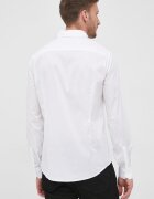 Armani Exchange Риза мъжка в бяло с кройка по тялото класическа яка 8NZC31 ZN28Z NOS
