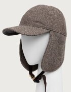 Armani Exchange шапка с козирка дамска от вълнена материя кафява XW003044 AF26075