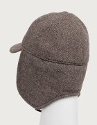 Armani Exchange шапка с козирка дамска от вълнена материя кафява XW003044 AF26075
