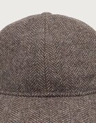 Armani Exchange шапка с козирка дамска от вълнена материя кафява XW003044 AF26075
