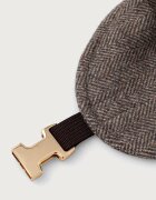 Armani Exchange шапка с козирка дамска от вълнена материя кафява XW003044 AF26075