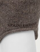 Armani Exchange шапка с козирка дамска от вълнена материя кафява XW003044 AF26075