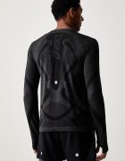 Asics блуза с дълги ръкави за трениране мъжка ROAD SEAMLESS LS TOP черна 2011D356.001