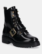 Barbour Кожени боти Ouseburne в черно с равна подметка LFO0772BK71
