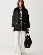 Barbour парка дамска с памук BEADNELL зелена LWX1402