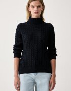 Barbour пуловер дамски с вълна Ambleside тъмносин LKN1862