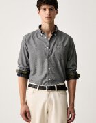Barbour риза мъжка от памук Turner сива MSH5367