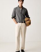Barbour риза мъжка от памук Turner сива MSH5367