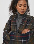Barbour Шал дамски в зелено с десен