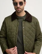Barbour Яке le Quilt в зелено преходен модел MQU0001