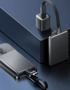 bazic Кабел за зареждане 4в1 (USB-A USB-C USB-C i Lightning) 1 m в черно CBL-GC4N1-BLK100