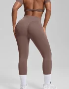 betterme клин за йога дамски Ultrasculpt кафяв с висока талия LEG00040