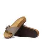 Birkenstock чехли дамски Madrid Birkibuc сиви 1013908