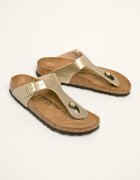 Birkenstock Джапанки Gizeh в златисто с равна подметка 1016109