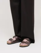 Birkenstock Кожени чехли Arizona Vintage Wood Wire Buckle мъжки в кафяво 1030702