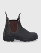 Blundstone Кожени боти челси 500 дамски в кафяво с равна подметка 500