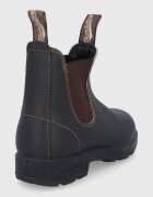 Blundstone Кожени боти челси 500 дамски в кафяво с равна подметка 500
