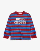Bobo Choses тениска за деца от памук синя B226AC110