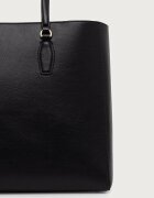 BOSS чанта tote дамска от имитация на кожа Sandy New Tote 10283663 черна 50573533