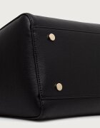 BOSS чанта tote дамска от имитация на кожа Sandy New Tote 10283663 черна 50573533