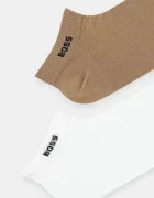 BOSS чорапи мъжки от памук 2P AS uni CC 2 броя бежови 50469849