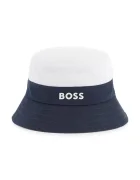 BOSS Детска памучна капела с две лица