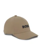 BOSS Детска памучна шапка с козирка