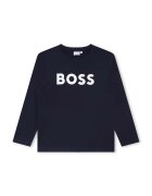 BOSS Детска памучна тениска