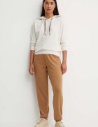 BOSS домашен суичър дамски CP Stripe Hoodie бежов 50524760