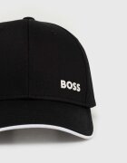 BOSS Green шапка с козирка мъжка от памук Cap-Bold черна 50519219
