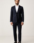 BOSS костюм от две части мъжки с вълна H-Houston-2pcs-264 тъмносин 50571937