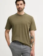 BOSS Orange Памучна тениска Te_Tirecollar