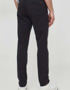 BOSS Orange панталон чино мъжки от памук с еластан Chino_slim черен 50510933