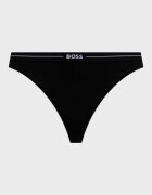 BOSS прашки дамски от памук с еластан 3P THONG 3 броя черни 50510030