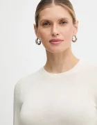 BOSS пуловер дамски от вълна Ferpina бежов 50544987