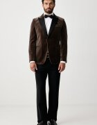 BOSS сако с едноредно закопчаване мъжко от кадифе H-Hutson-Tux-Pk-264 зелено 50571975